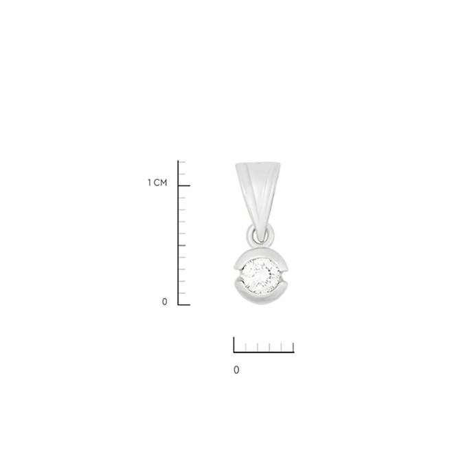 Подвеска из золота 750 пробы c бриллиантом, Л 2811 6523 за 22320