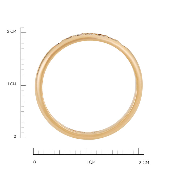 Кольцо из золота 585 пробы c бриллиантами, Л 3506 7724 за 29500