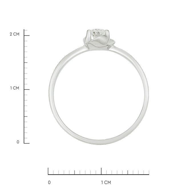 Кольцо из золота 585 пробы c бриллиантом, Л 5104 1317 за 49840