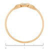 Кольцо из золота 585 пробы c 1 фианитом