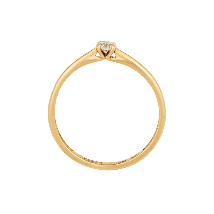 Кольцо из золота 585 пробы c бриллиантом, Л 5500 8993 за 32800