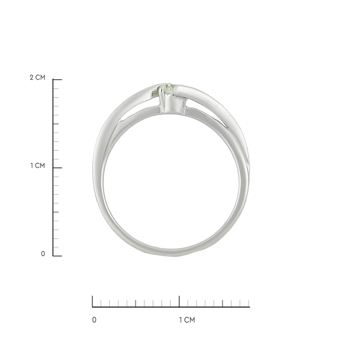 Кольцо из золота 585 пробы c бриллиантом, Л 3309 7673 за 26320