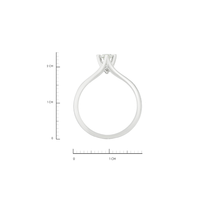 Кольцо из золота 585 пробы c бриллиантом, Л 7102 2999 за 35200