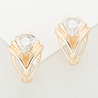 Серьги из золота 585 пробы c фианитами