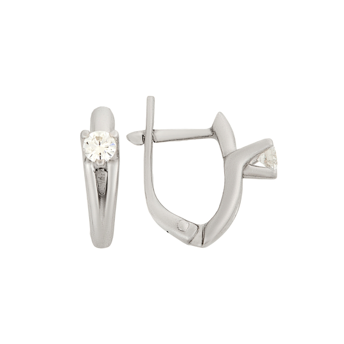 Серьги из золота 750 пробы c бриллиантами, Ц О007 1124 за 88000