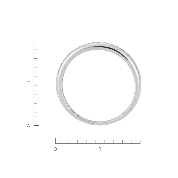 Кольцо из белого золота 585 пробы c 17 бриллиантами, Л 1615 0325 за 16400