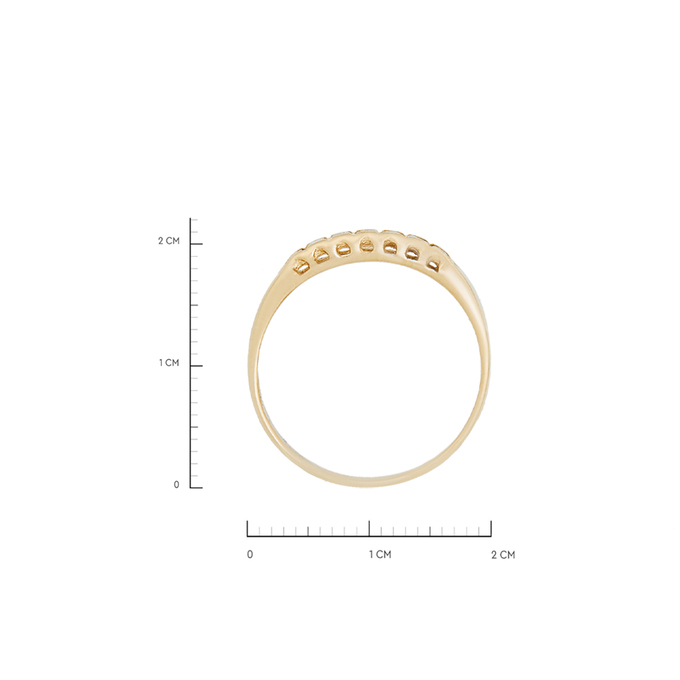 Кольцо из золота 585 пробы c бриллиантами, Л 7502 6216 за 25520