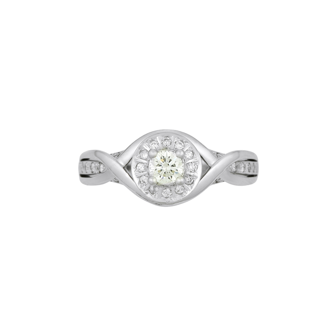 Кольцо из золота 585 пробы c бриллиантами, Л 5103 7673 за 83680