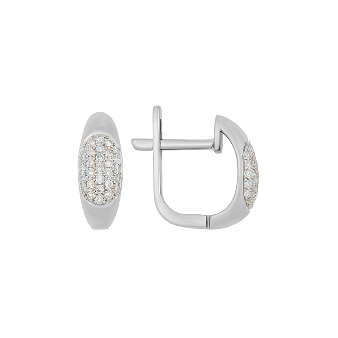 Серьги из золота 585 пробы c бриллиантами