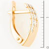 Серьги из комбинированного золота 585 пробы