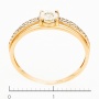 Кольцо из комбинированного золота 585 пробы c 31 бриллиантами Л18109243 фото 3