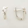 Серьги из золота 585 пробы c 2 бриллиантами