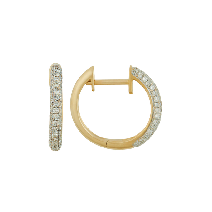 Серьги из золота 585 пробы c бриллиантами