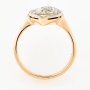 Кольцо из комбинированного золота 583 пробы c 17 бриллиантами Л28077121 фото 3