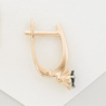 Серьги из золота 585 пробы c 2 сапфирами