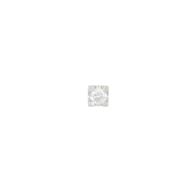 Серьга из золота 585 пробы c бриллиантом