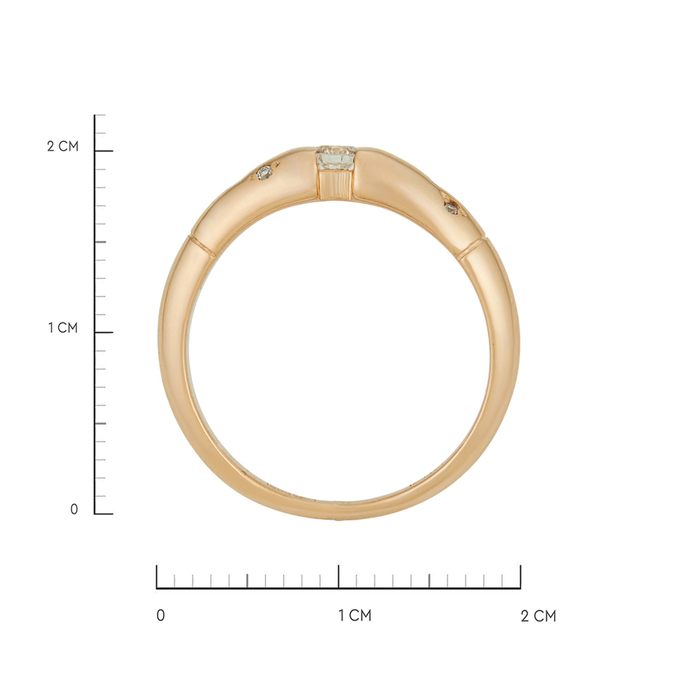 Кольцо из золота 585 пробы c бриллиантами, Л 3911 4386 за 62720