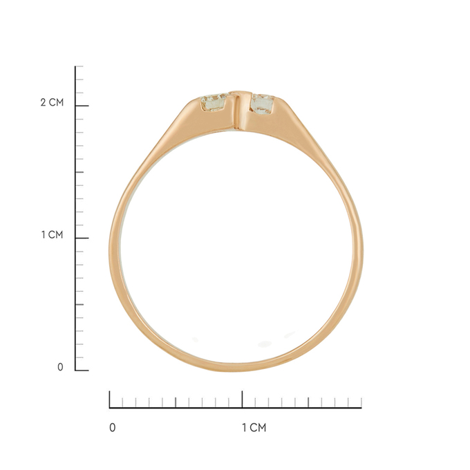 Кольцо из золота 585 пробы c бриллиантами, Л 2010 9805 за 44720