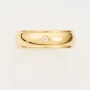 Кольцо из желтого золота 750 пробы c 1 бриллиантом Л12071588 фото 2