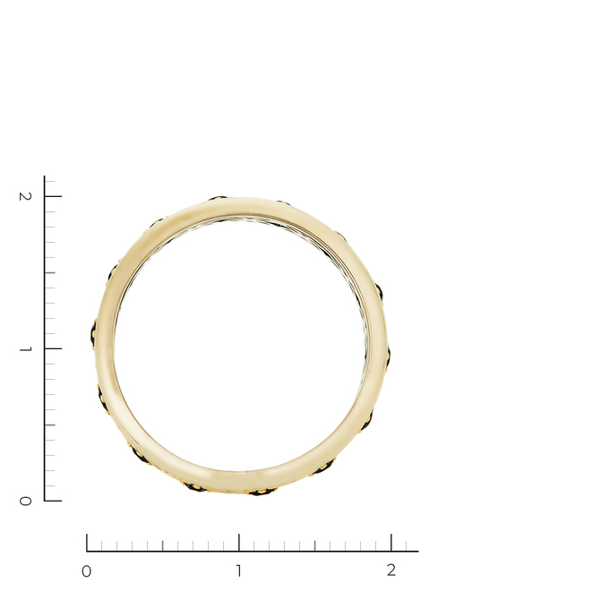 Кольцо из золота 750 пробы c 14 сапфирами