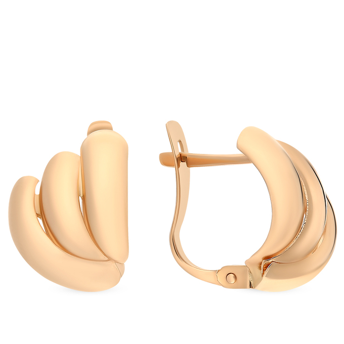 Серьги из красного золота 585 пробы