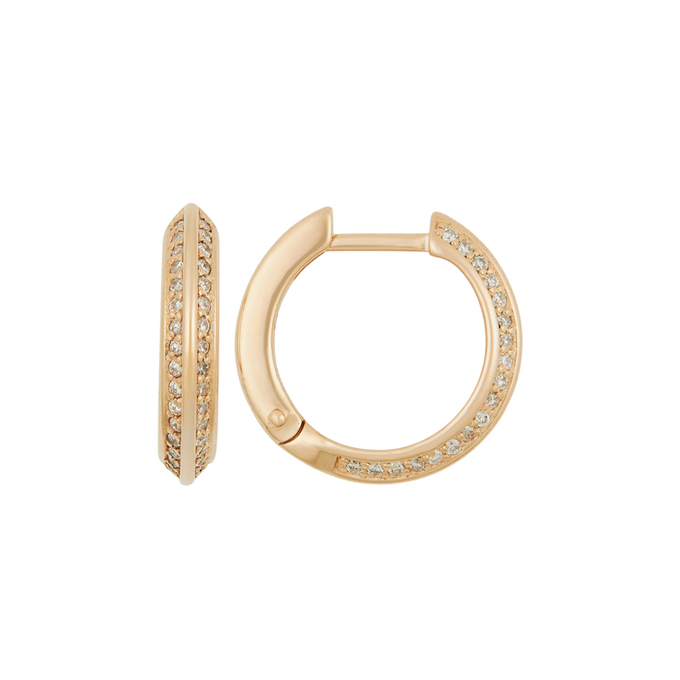 Серьги из золота 585 пробы c бриллиантами