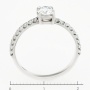 Кольцо из белого золота 750 пробы c 19 бриллиантами Л16135778 фото 4