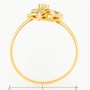 Кольцо из комбинированного золота 750 пробы c 6 бриллиантами Л43056122 фото 4