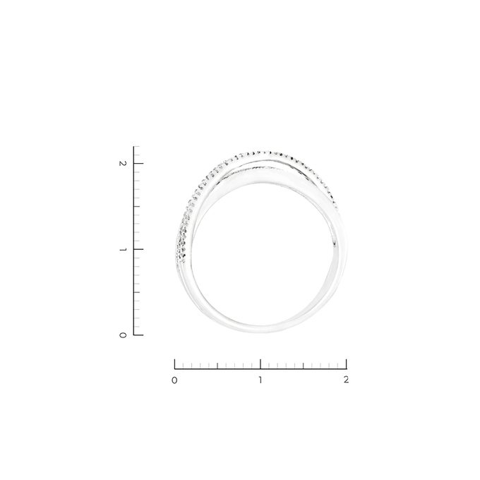 Кольцо из золота 585 пробы c 50 бриллиантами, Л 2912 7617 за 56000