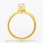 Кольцо из желтого золота 750 пробы c 1 бриллиантом Л29089461 фото 4