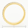 Кольцо из комбинированного золота 585 пробы c 9 бриллиантами Л18072780 фото 4