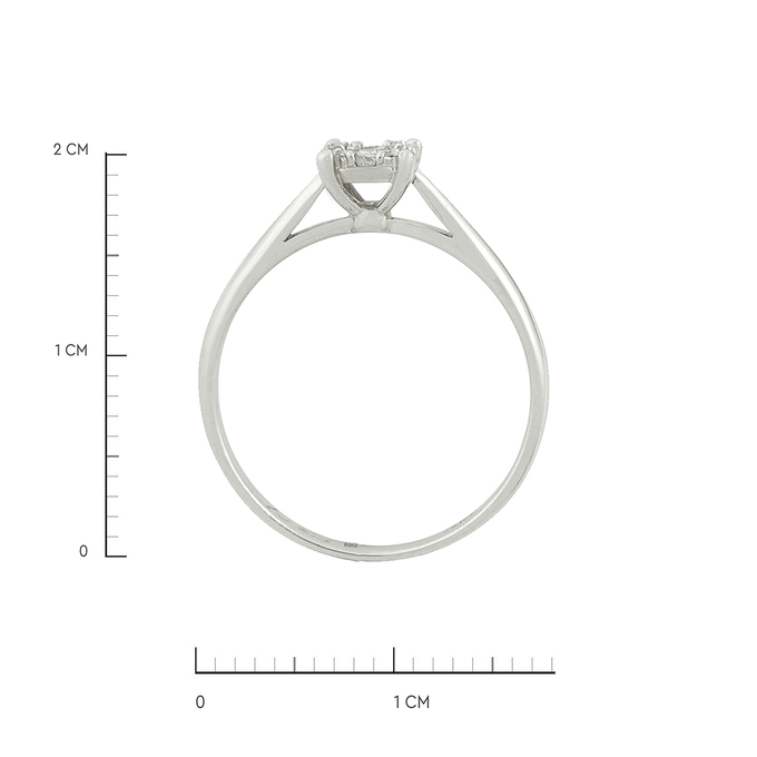 Кольцо из золота 585 пробы c бриллиантами, Л 7301 5455 за 26320