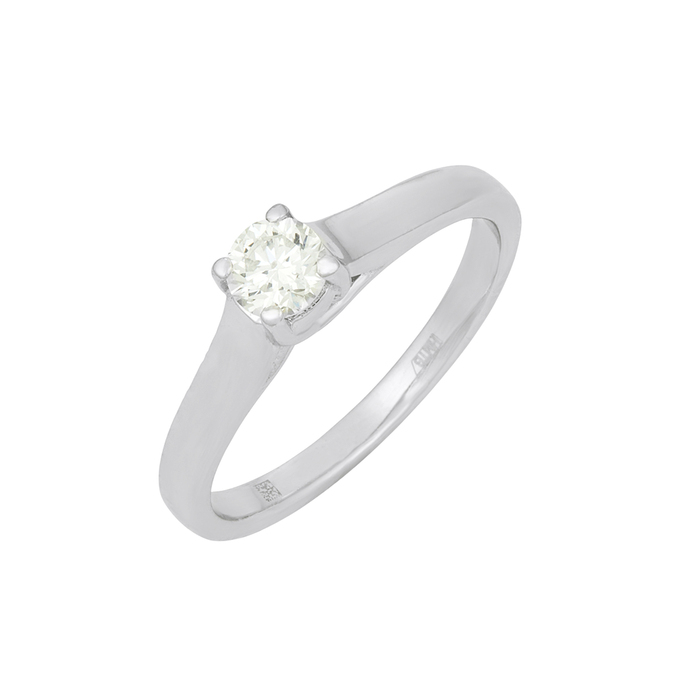 Кольцо из золота 585 пробы c бриллиантом