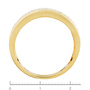 Кольцо из комбинированного золота 375 пробы c 10 бриллиантами Л28086017 фото 4