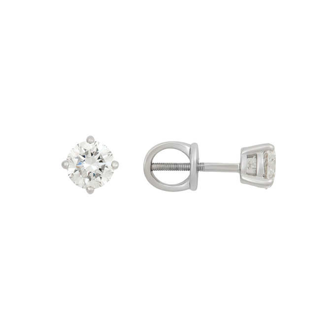 Серьги из золота 585 пробы c бриллиантами, Ц О007 2804 за 45000
