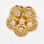 Кольцо из желтого золота 750 пробы c 36 бриллиантами Л28066188 фото 2