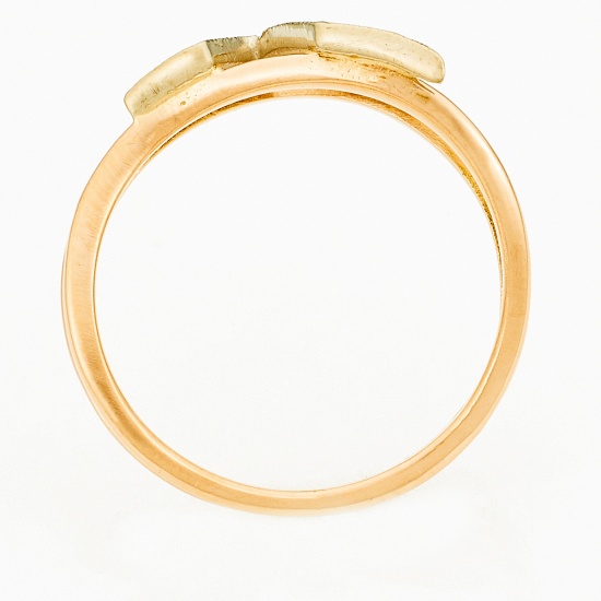 Кольцо из комбинированного золота 585 пробы c 3 бриллиантами, Л04078313 за 10250
