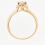 Кольцо из комбинированного золота 585 пробы c фианитами Л70001825 фото 3