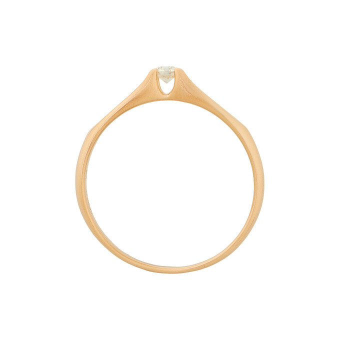 Кольцо из золота 585 пробы c бриллиантом, Л 3506 6308 за 23600