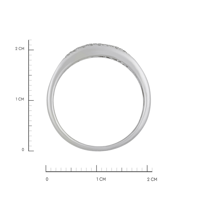 Кольцо из золота 585 пробы c бриллиантами, Л 2509 0256 за 51200