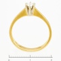Кольцо из комбинированного золота 585 пробы c 1 бриллиантом ЦО0054473 фото 3