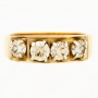 Кольцо из комбинированного золота 585 пробы c 4 бриллиантами Л32069818 фото 2