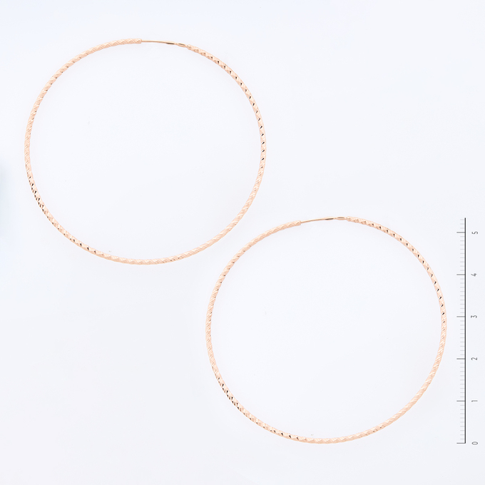 Серьги из красного золота 585 пробы