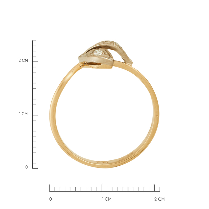 Кольцо из золота 750 пробы c бриллиантами, Л 2213 2034 за 50800