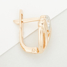 Серьги из золота 585 пробы c фианитами