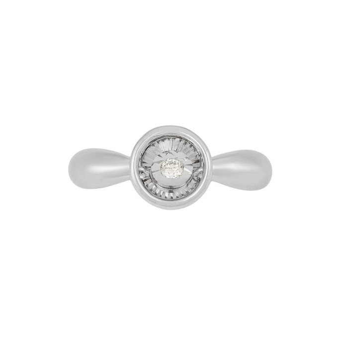 Кольцо из золота 585 пробы c бриллиантом, Л 6002 0791 за 23120