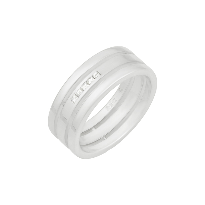 Кольцо из золота 585 пробы c бриллиантами, Л 0616 8702 за 107120