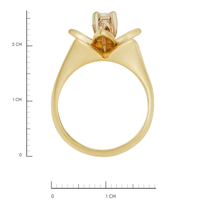Кольцо из золота 585 пробы c бриллиантом, Л 2811 5950 за 91920