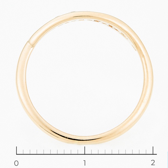 Кольцо из красного золота 585 пробы c фианитами, Л75009724 за 8400