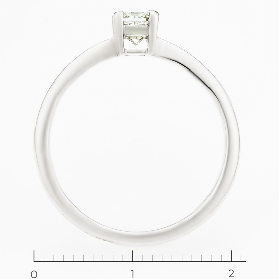 Кольцо из белого золота 750 пробы c 1 бриллиантом, Л18086026 за 74950